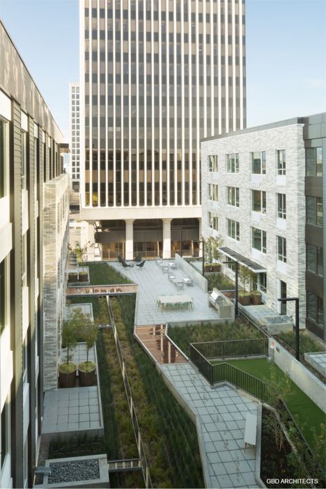 Hassalo on Eighth.The Rooftop terrace at The Elwood Building; Photo Courtesy of GBD Architects Hassalo