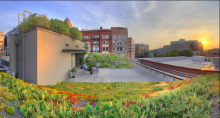 The green roof on the American Society of Landscape Architects headquarters The green roof on the American Society of Landscape Architects headquarters